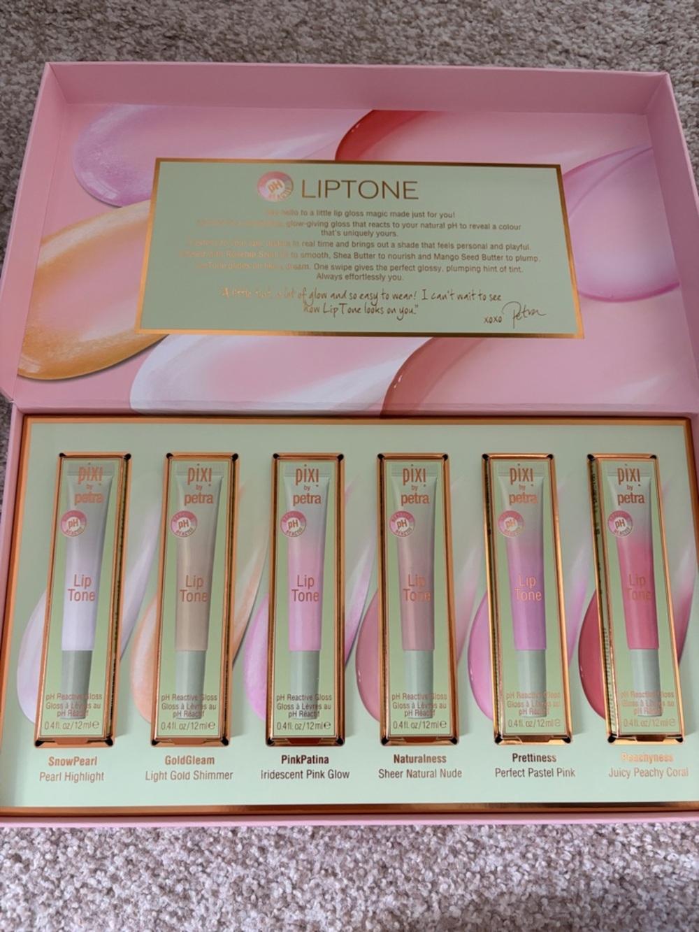 Pixi LipTone Sheer Lip Gloss Set - Pink/Peach Shades